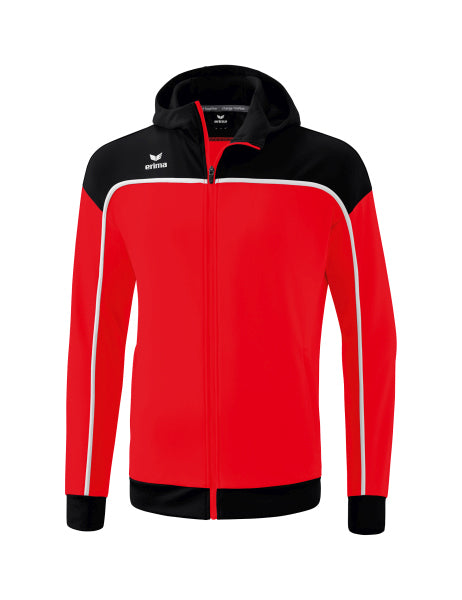 Erima - Change By Erima Trainingsjack Met Capuchon - Rood/Zwart/Wit