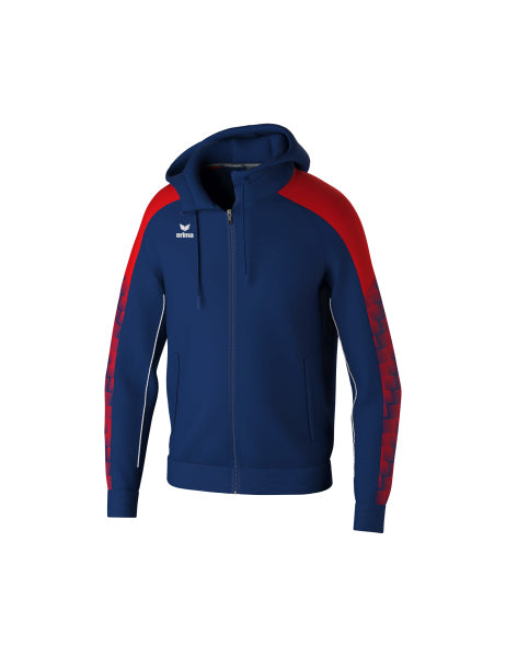 Erima - Evo Star Trainingsjack Met Capuchon - New Navy/Rood