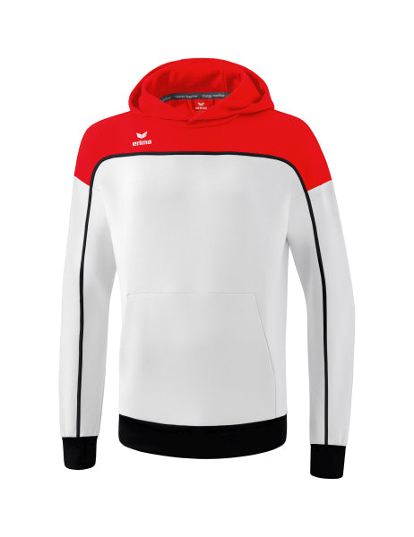 Erima - Change By Erima Sweatshirt Met Capuchon - Wit/Rood/Zwart