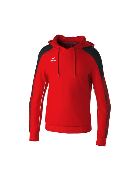 Erima - Evo Star Sweatshirt Met Capuchon - Rood/Zwart