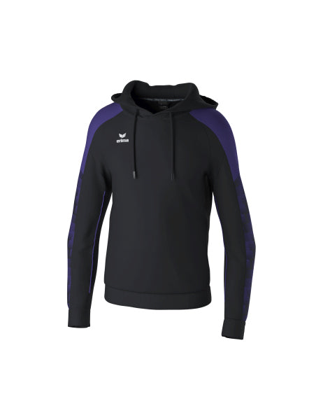 Erima - Evo Star Sweatshirt Met Capuchon - Zwart/Ultra Violet