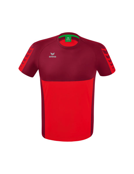 Erima - Six Wings T-Shirt - Rood/Bordeaux