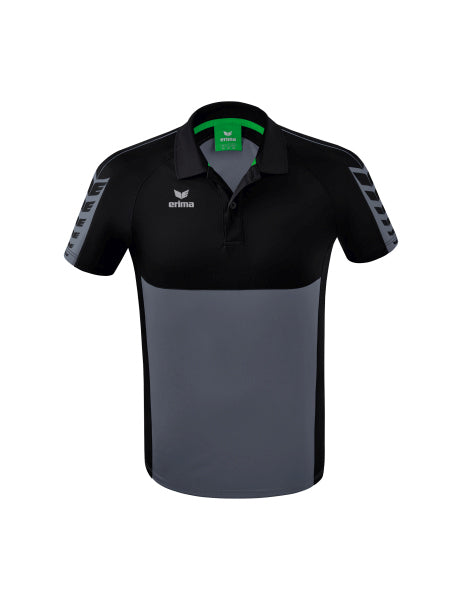 Erima - Six Wings Polo - Slate Grey/Zwart