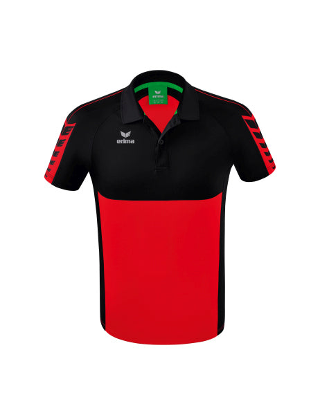 Erima - Six Wings Polo - Rood/Zwart