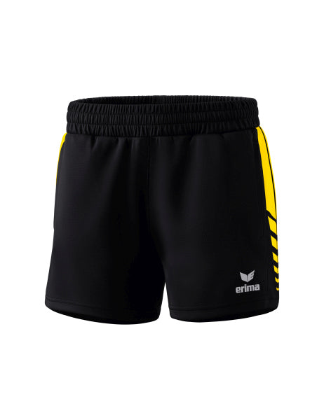 Erima - Six Wings Worker Short - Zwart/Geel