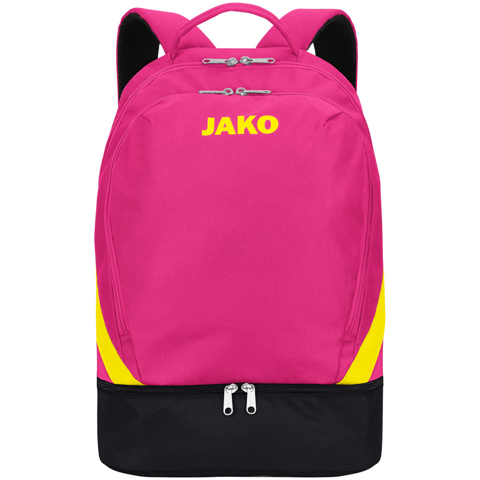 Jako - Rugzak Iconic  - Pink/Zwart/Fluogeel