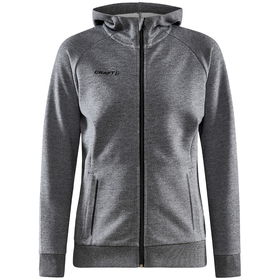 Craft - Core Soul Full Zip Hood W - Dk Grey Melange