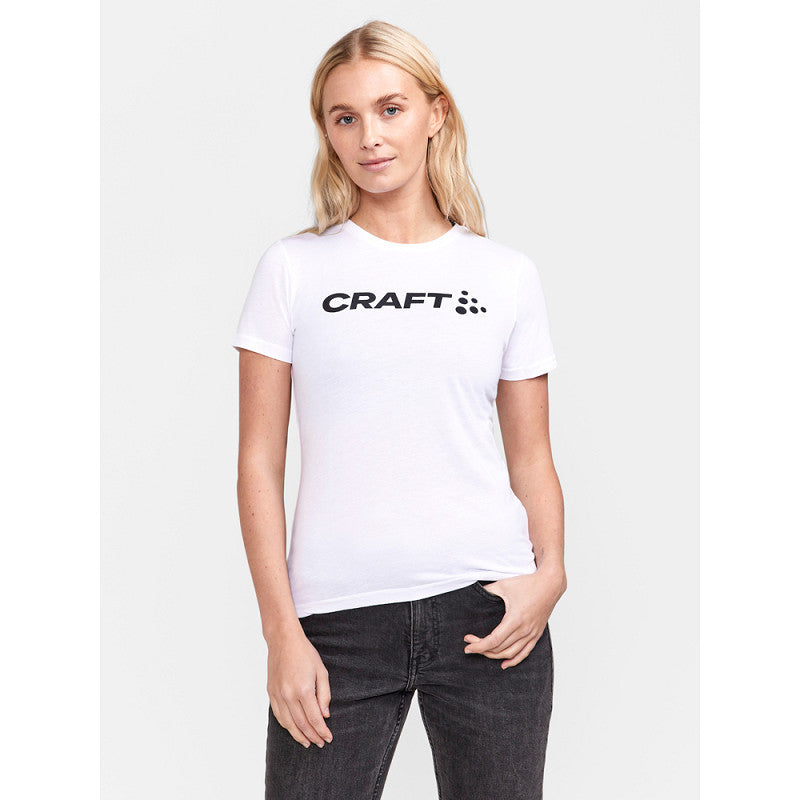 Craft - Community Logo Ss Tee W - White-Melange