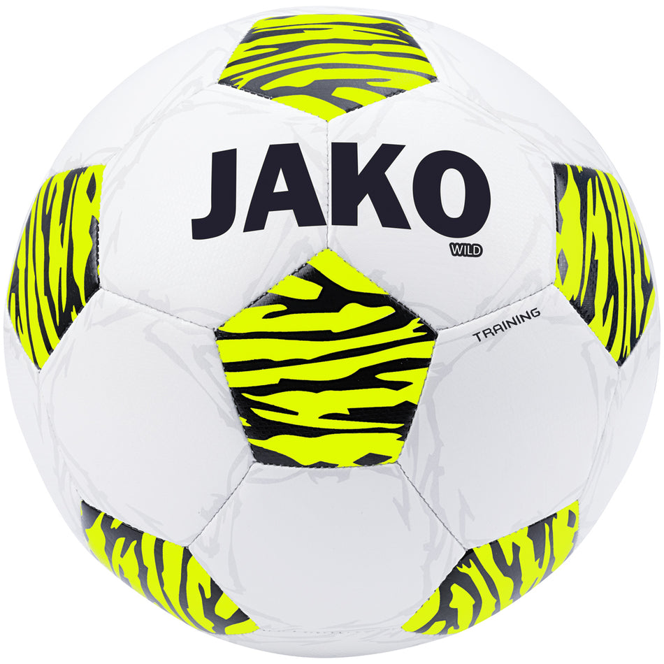 Jako - Trainingsbal Wild - Wit/Fluogeel/Zwart