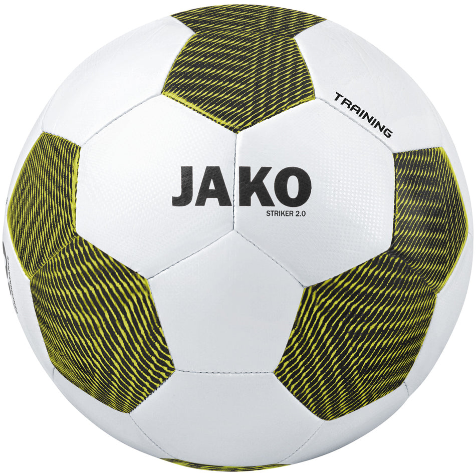 Jako - Trainingsbal Striker 2.0 - Wit/Zwart/Zachtgeel