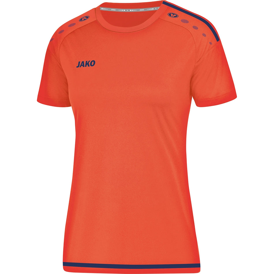 Jako - Shirt Striker 2.0 Km Dames - Flame/Navy