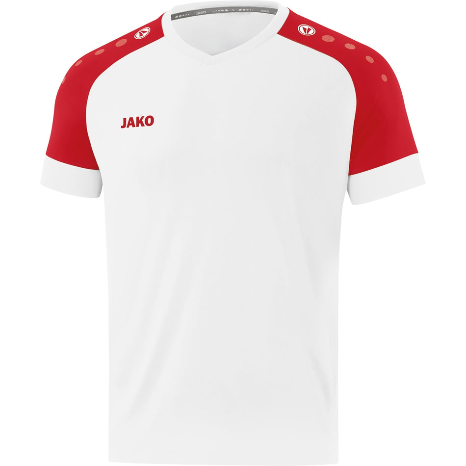 Jako - Shirt Champ 2.0 Km - Wit/Sportrood