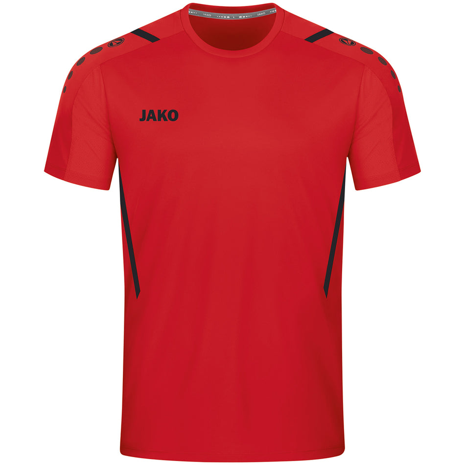 Jako - Shirt Challenge - Rood/Zwart