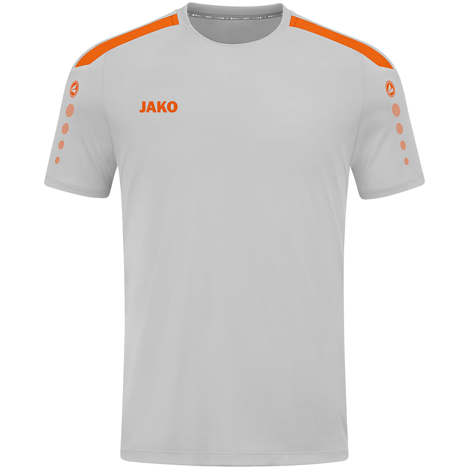 Jako - Shirt Power Km - Zachtgrijs/Fluo Oranje