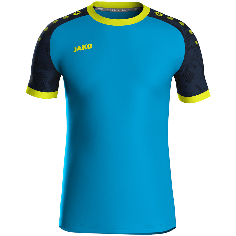 Jako - Shirt Iconic Km - Jako-Blauw/Marine/Fluogeel