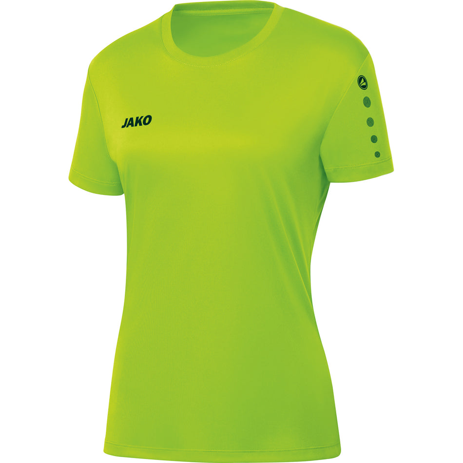 Jako - Shirt Team Km Damesmaten - Fluogroen