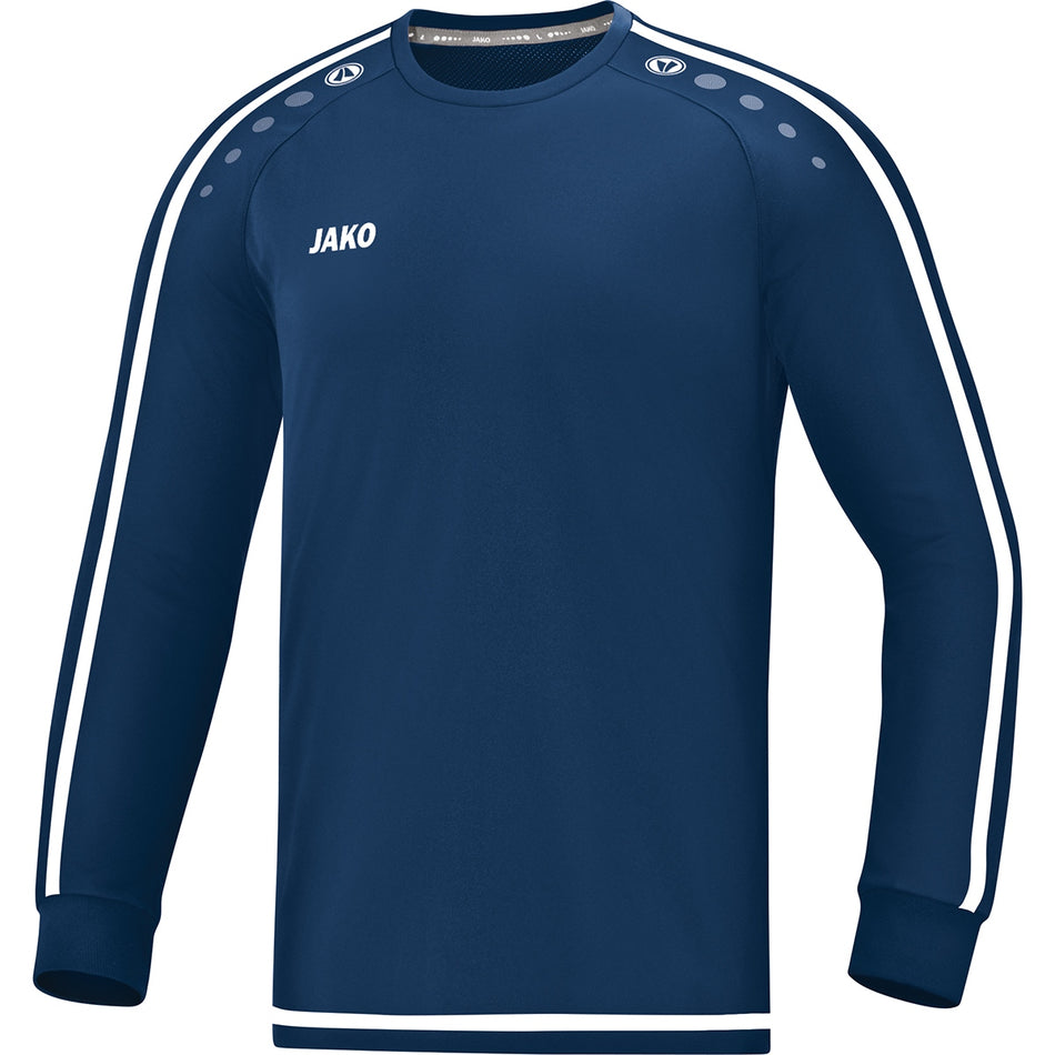 Jako - Shirt Striker 2.0 Lm - Marine/Wit