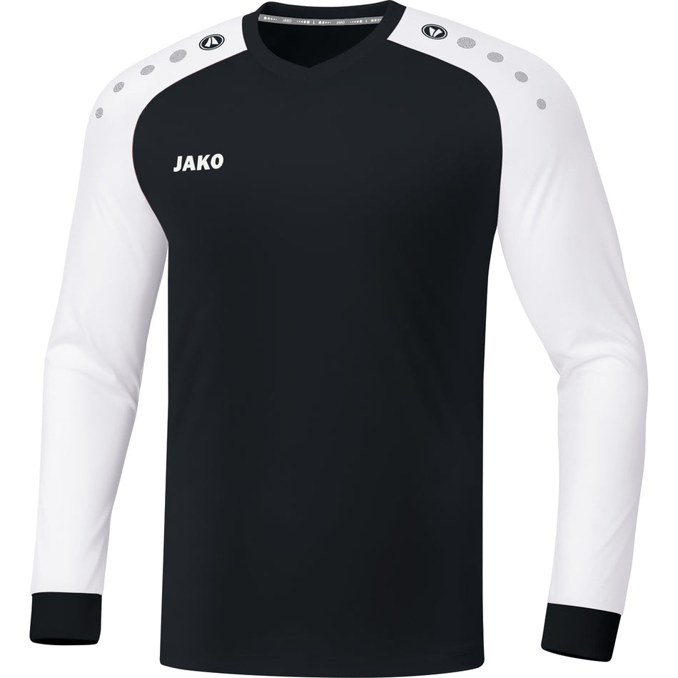 Jako - Shirt Champ 2.0 Lm - Zwart/Wit