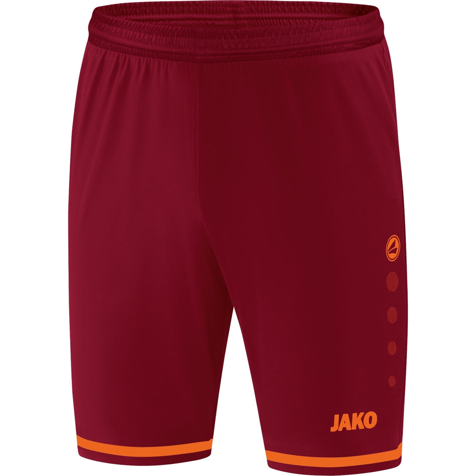 Jako - Short Striker 2.0 - Wijnrood/Fluo Oranje