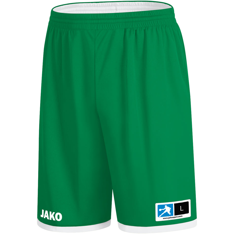 Jako - Reversible Short Change 2.0 - Sportgroen/Wit