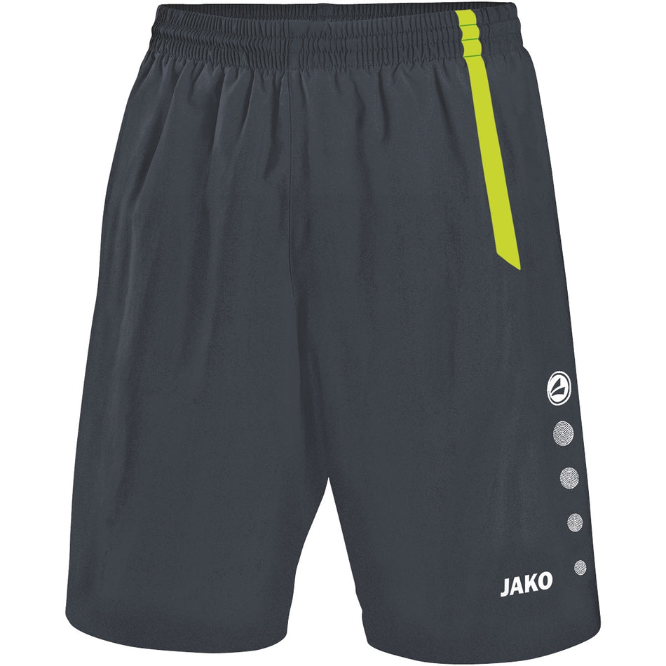 Jako - Short Turin - Antraciet/Lime