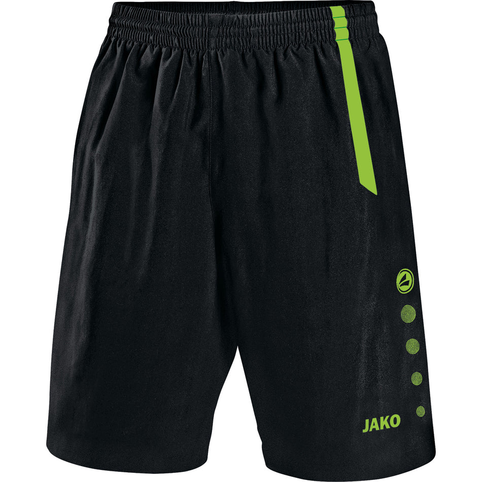 Jako - Short Turin - Zwart/Fluogroen