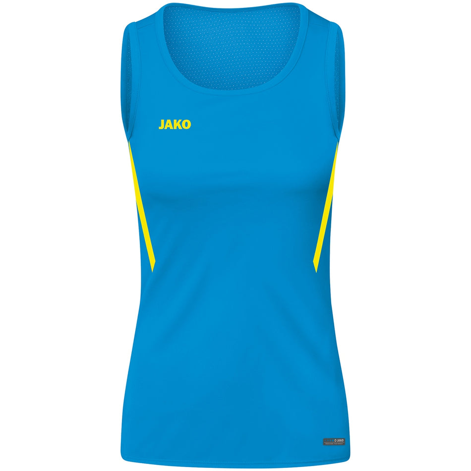 Jako - Tanktop Challenge - Jako Blauw/Fluogeel