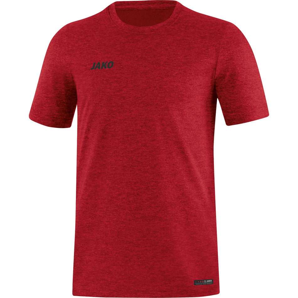 Jako - T-Shirt Premium Basics - Rood Gemeleerd