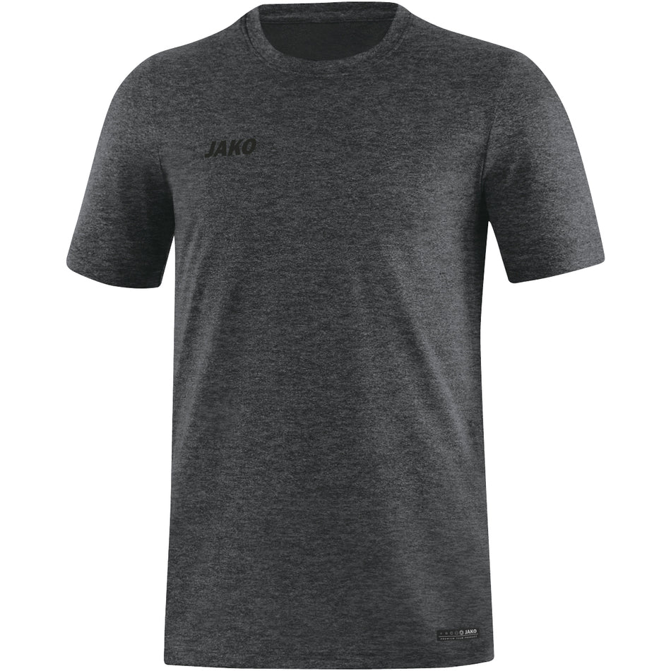 Jako - T-Shirt Premium Basics - Antraciet Gemeleerd