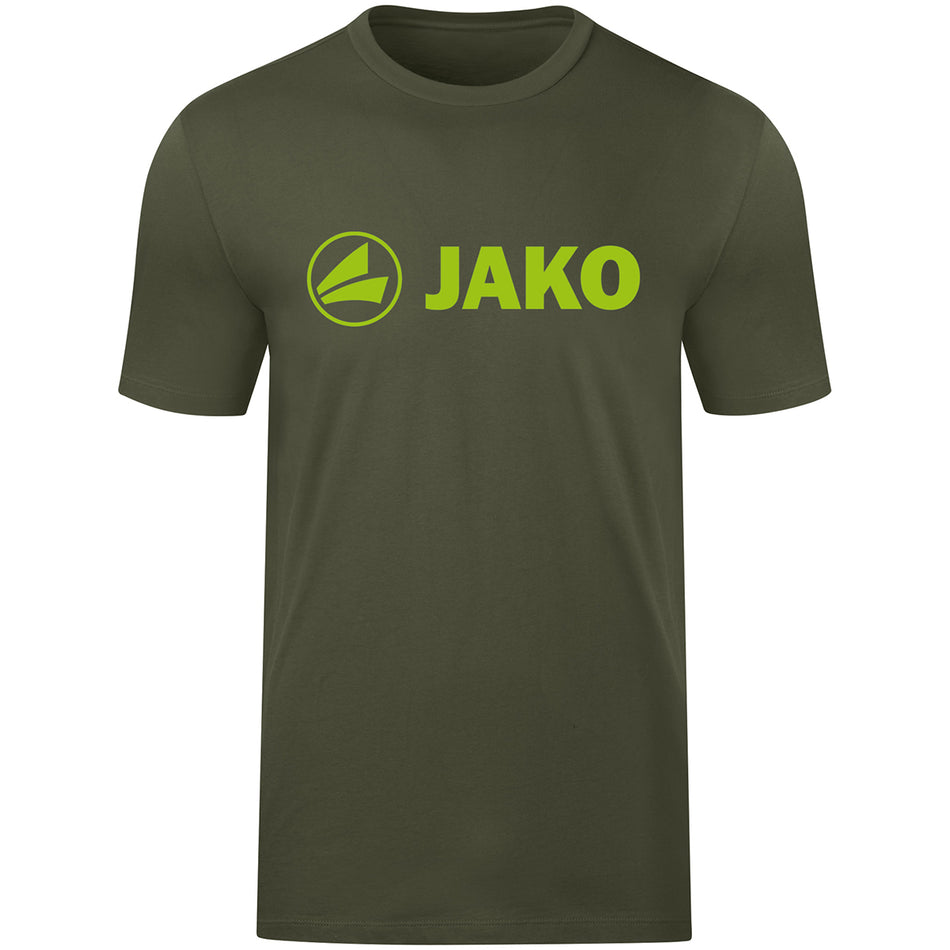 Jako - T-Shirt Promo - Kaki/Fluogroen