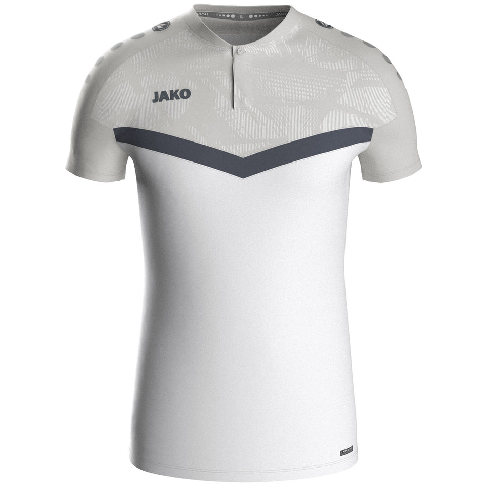 Jako - Polo Iconic - Wit/Zachtgrijs/Antra Light