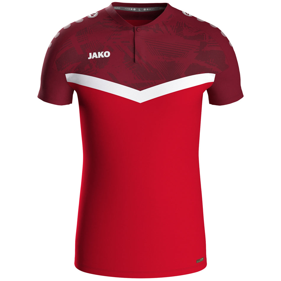 Jako - Polo Iconic - Rood/Wijnrood