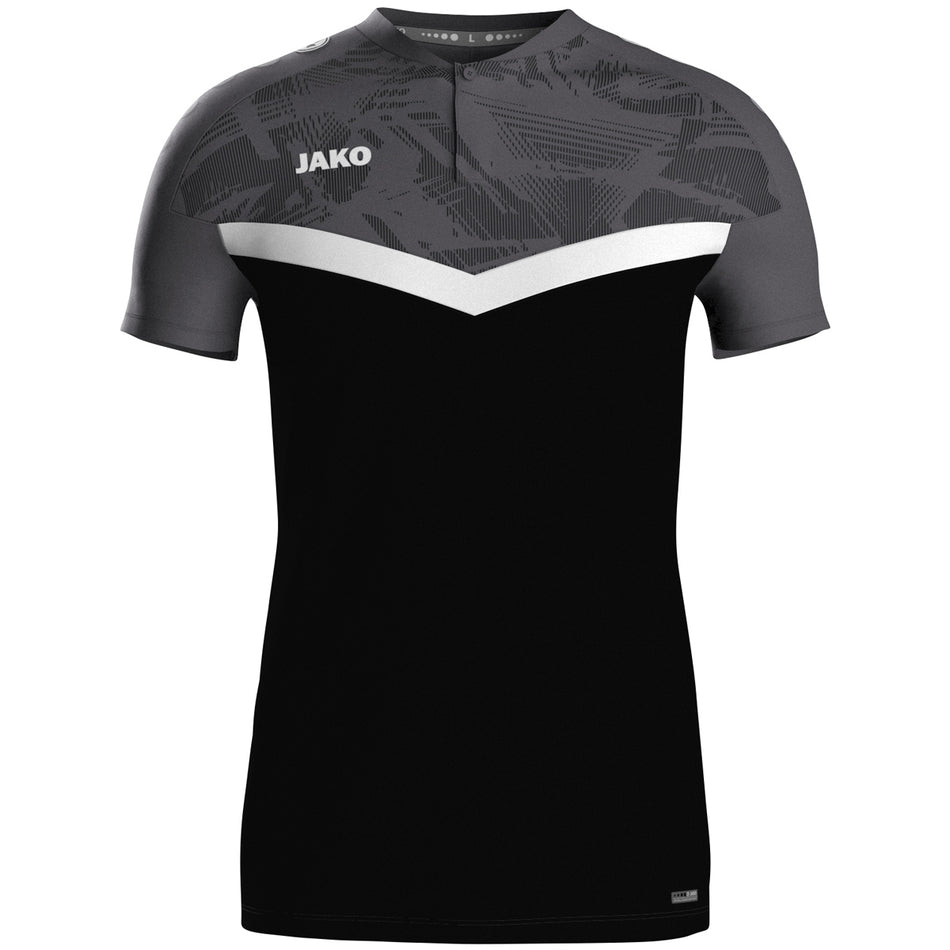 Jako - Polo Iconic - Zwart/Antraciet