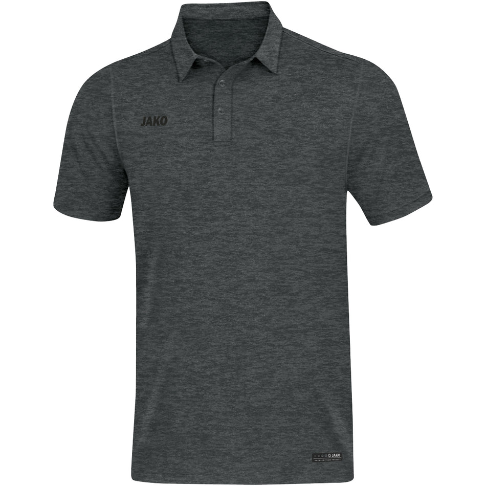 Jako - Polo Premium Basics - Antraciet Gemeleerd