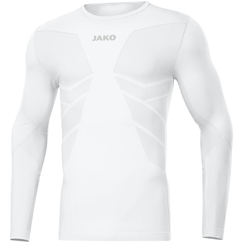 Jako - Longsleeve Comfort Gerecycled - Wit