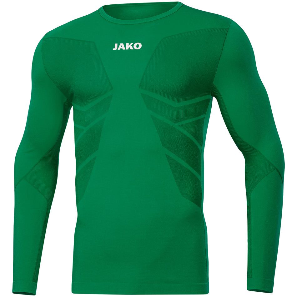 Jako - Longsleeve Comfort Gerecycled - Sportgroen