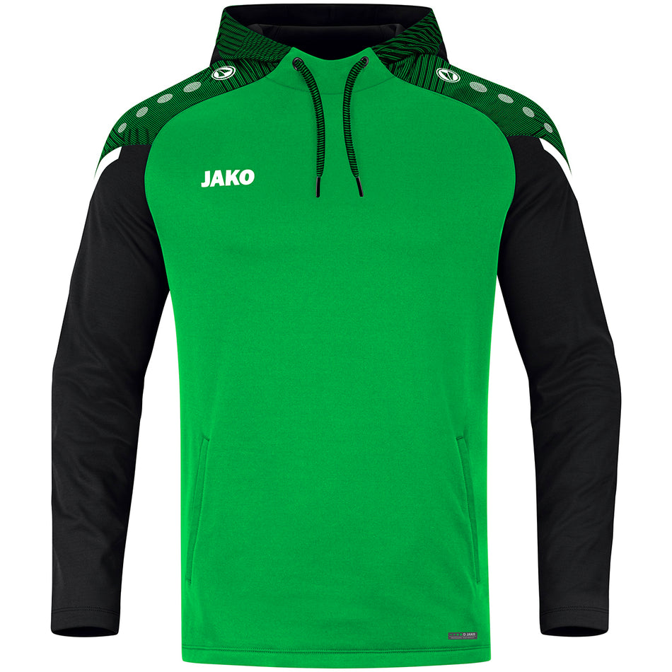 Jako - Sweater Met Kap Performance - Zachtgroen/Zwart