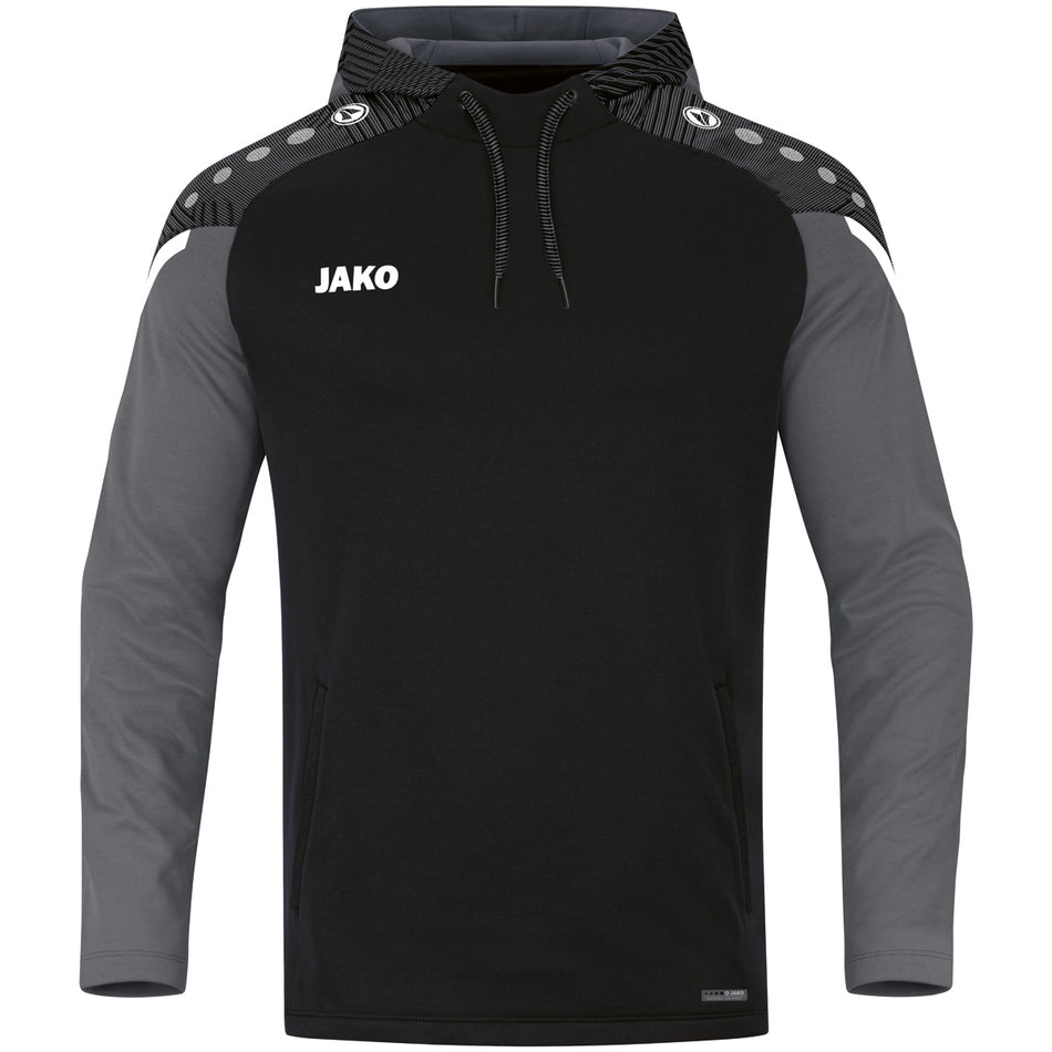 Jako - Sweater Met Kap Performance - Zwart/Antra Light