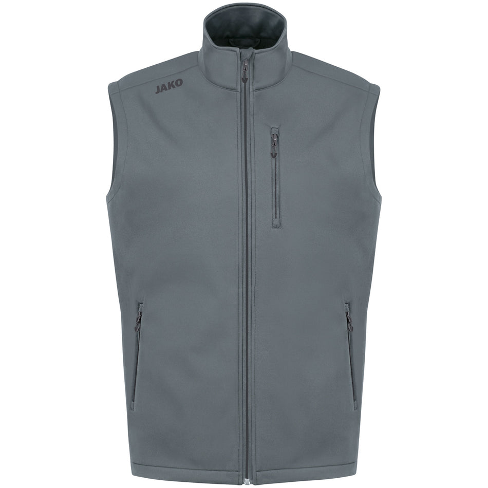 Jako - Softshelljas Premium Bodywarmer - Steengrijs