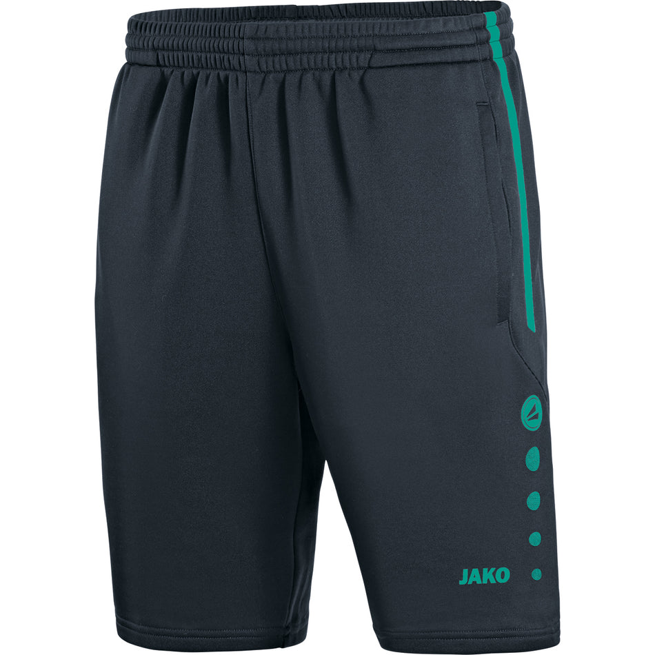 Jako - Trainingsshort Active - Antraciet/Turkoois