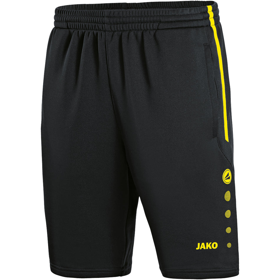 Jako - Trainingsshort Active - Zwart/Fluogeel