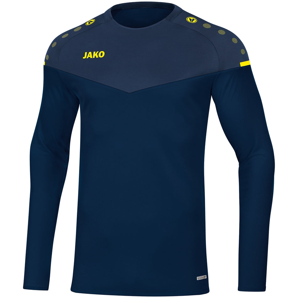 Jako - Sweater Champ 2.0 - Marine/Donkerblauw/Fluogeel