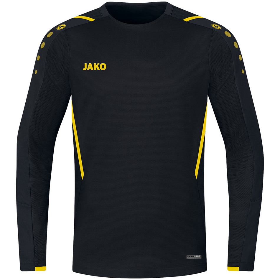 Jako - Sweater Challenge - Zwart/Citroen