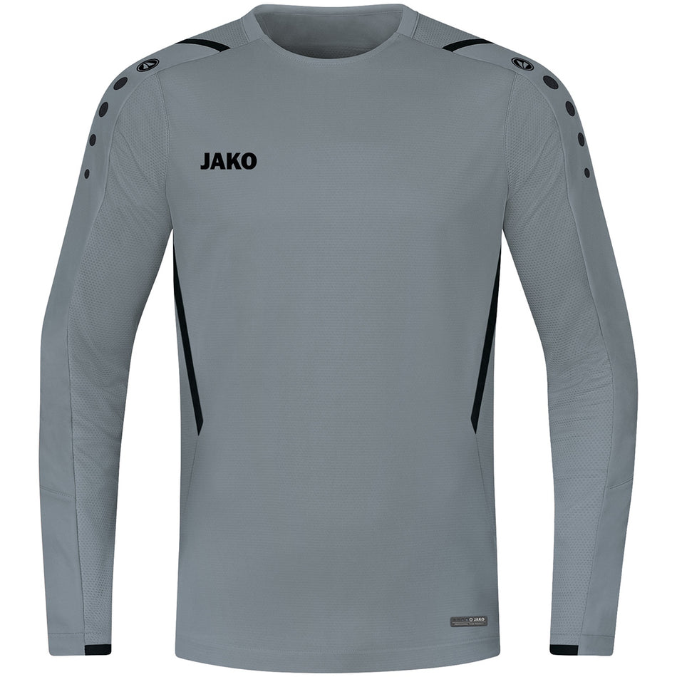 Jako - Sweater Challenge - Steengrijs/Zwart