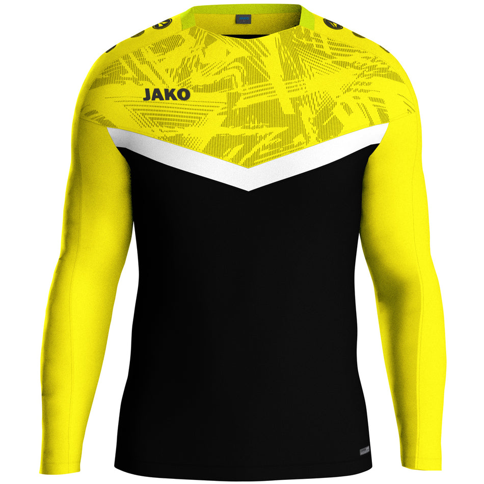 Jako - Sweater Iconic - Zwart/Zachtgeel