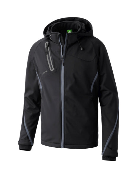 Erima - Functioneel Softshell Jack - Zwart/Antraciet