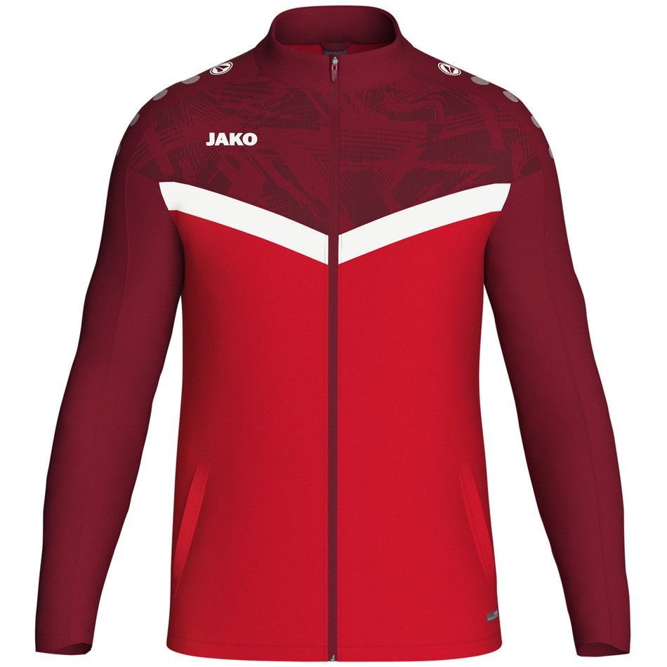 Jako - Polyestervest Iconic - Rood/Wijnrood