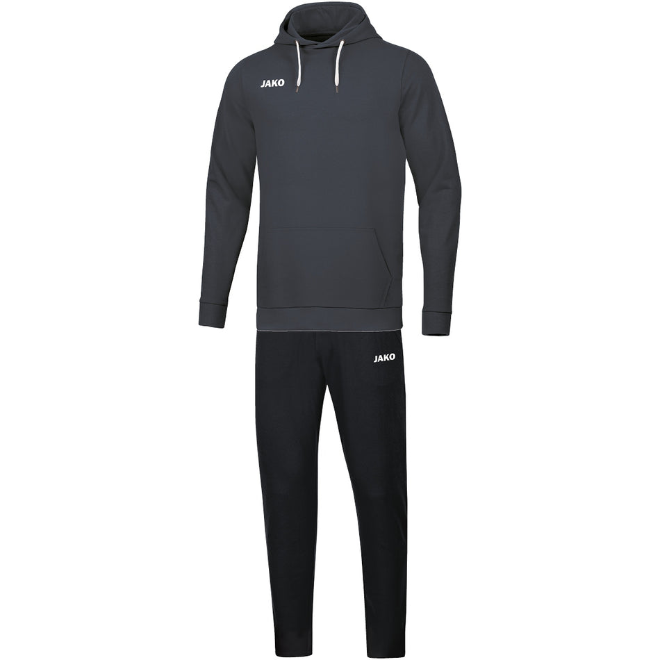 Jako - Joggingpak Base Met Hoody  - Antraciet