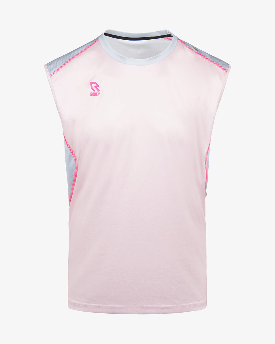 ROBEY - Performance Sleeveless Shirt - Light Pink