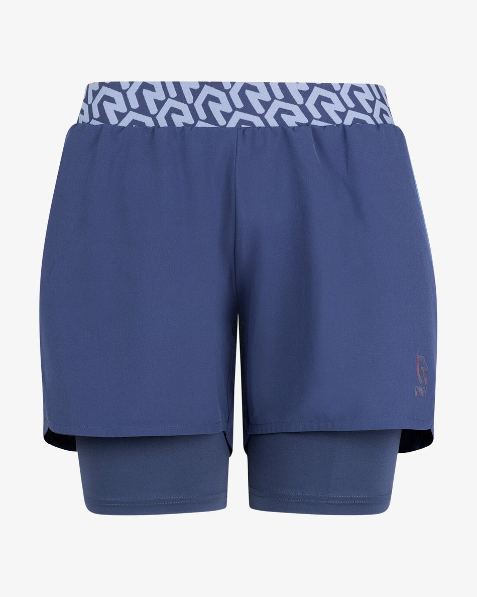 ROBEY - Women's Gym Short - De Nimes Blue